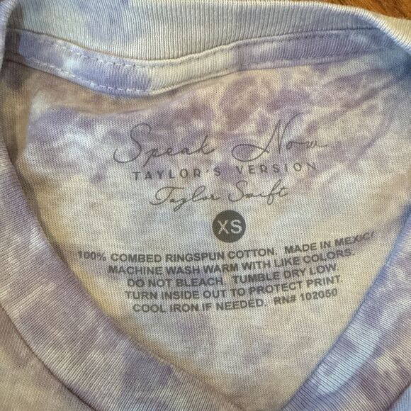 Taylor Swift Eras Tour Taylor's Version Speak Now Tie Dye Graphic Size XS - Picture 4 of 7